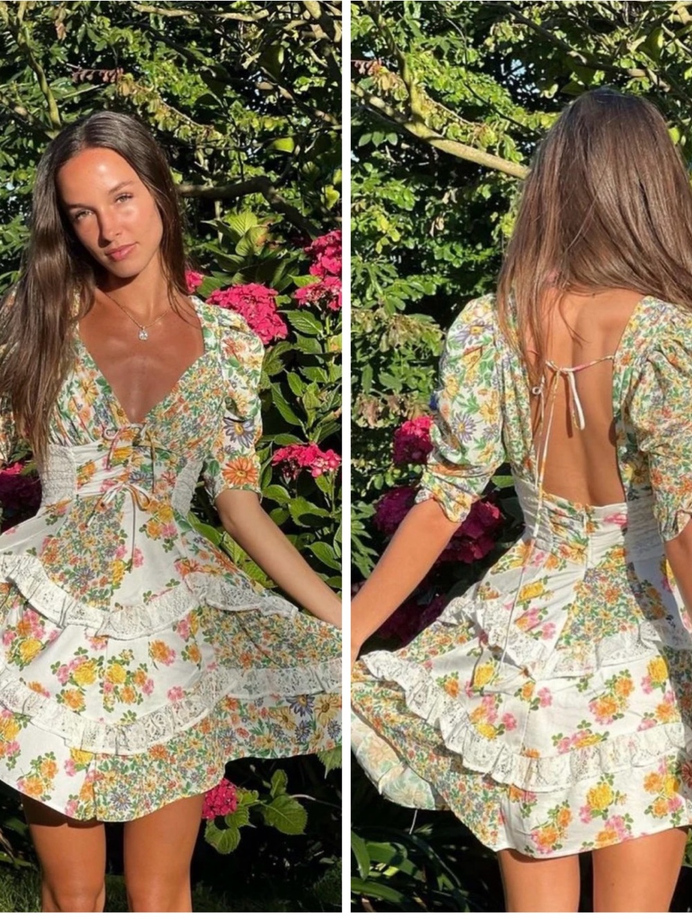 For Love & Lemons 🍋 Roslyn Mini Dress
